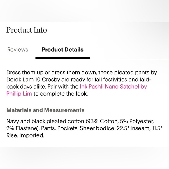 Derek Lam 10 Crosby 10 Sheer Midnight Wide Leg Pleated Cropped Pants- Size XS - Picture 9 of 9